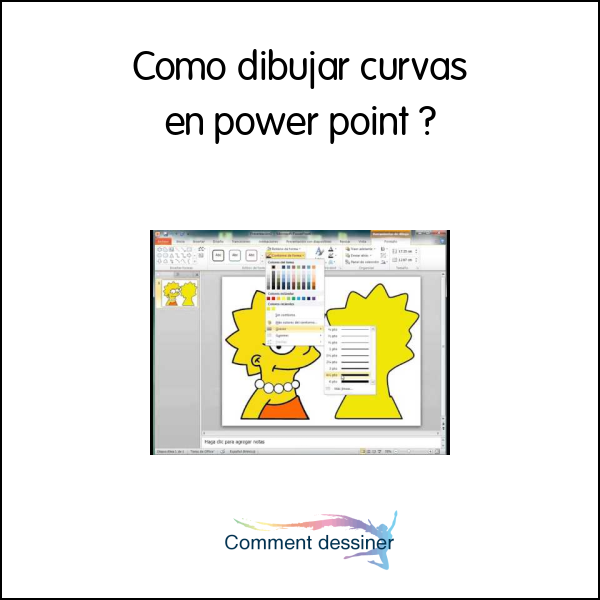 Como dibujar curvas en power point